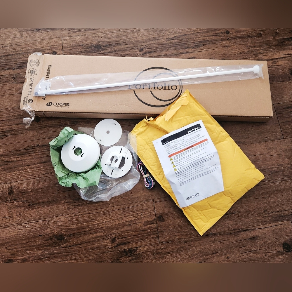 Portfolio Pendant Stem Kit White 36in 0-10V P836P Cooper lighting New in box